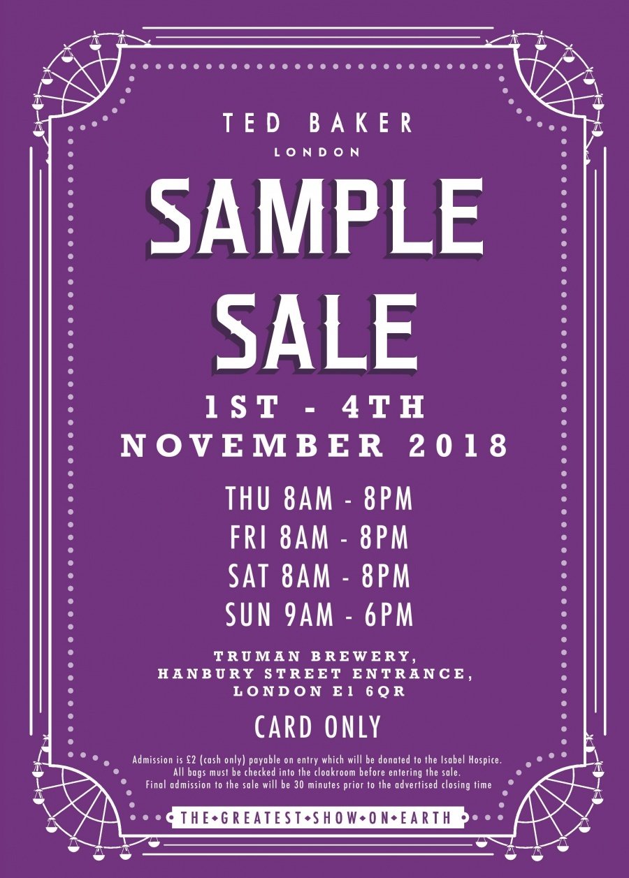 boss sample sale 2018