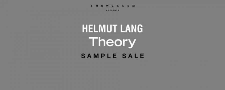 Helmut Lang And Theory Online Sample Sale Sample Sale