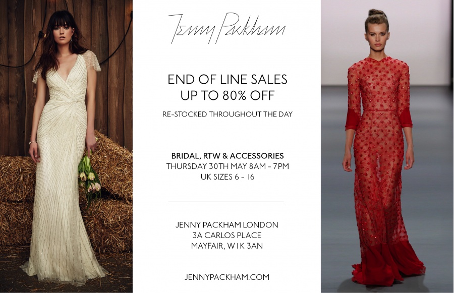 Jenny Packham Sample Sale -- Sample sale in London