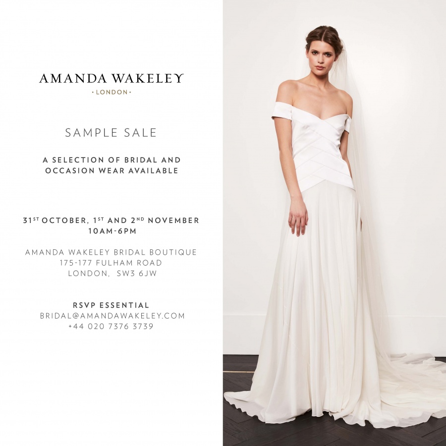 amanda wakeley bridal sale