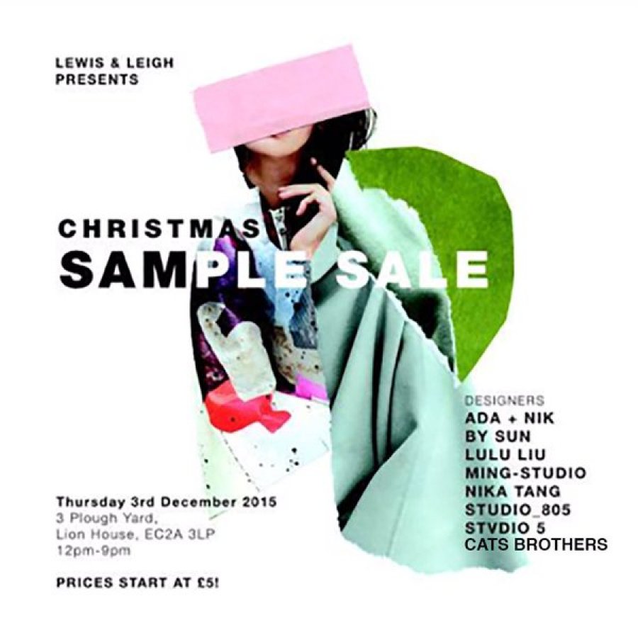 Designer Christmas sample sale Sample sale in London