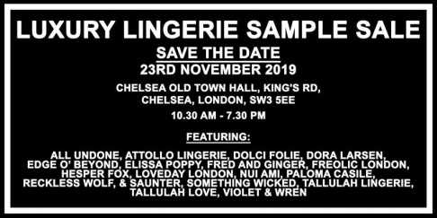 Luxury Lingerie Sample Sale