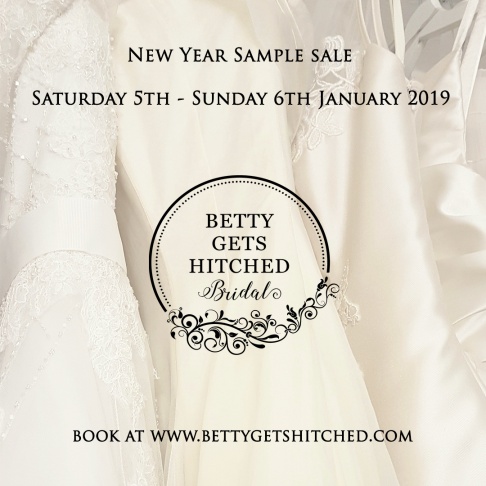 Betty Gets Hitched New Year bridal sample sale
