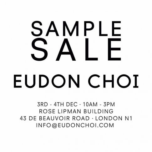 Sample Sale Eudon Choi