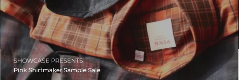 Pink Shirtmaker Sample Sale