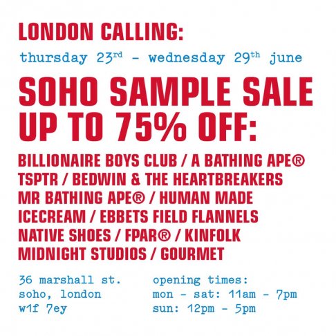 a number of names sample sale
