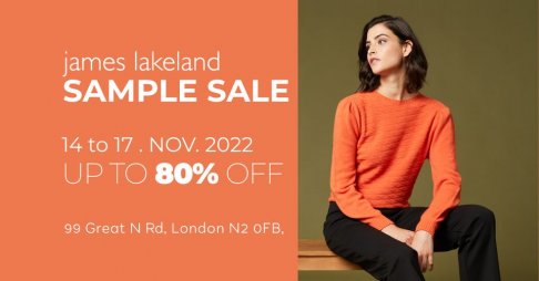 James Lakeland Sample Sale
