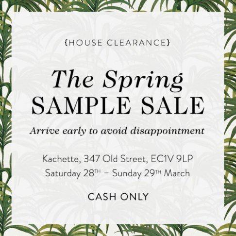 House of Hackney sample sale