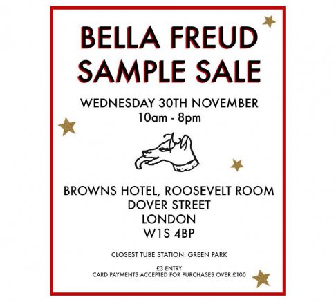 Bella Freud sample sale