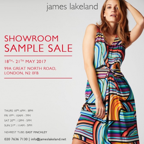 James Lakeland Showroom Sample Sale