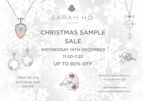 Sample Sale Sarah Ho London