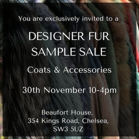 Designer Fur Sample Sale
