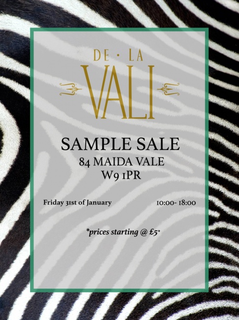 De La Vali sample sale - 2