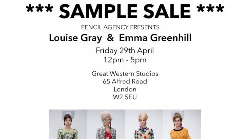 Sample sale Louise Gray & Emma Greenhill