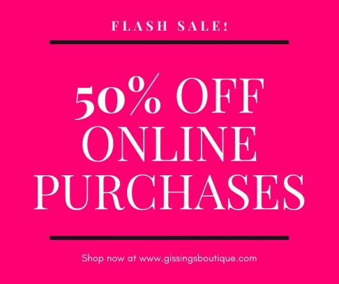 Gissings Boutique Annual Pink Ticket Summer Sale