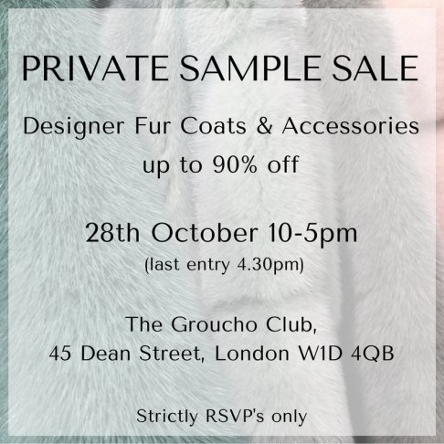 Designer Fur Private Sale