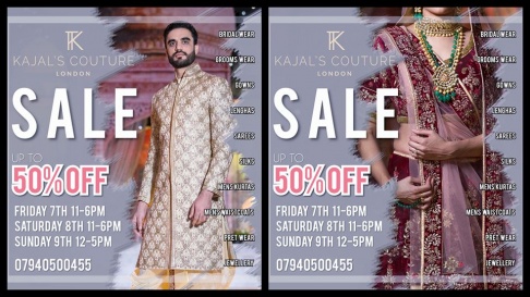 Kajal's Couture London August Grand Sale