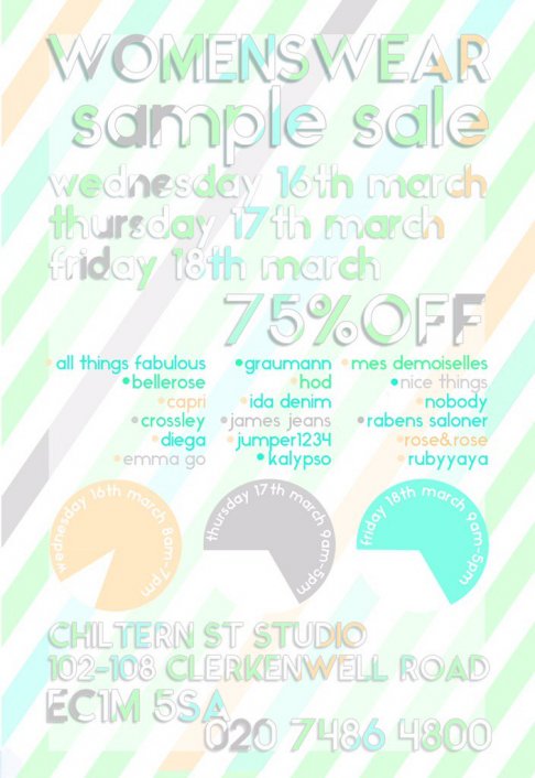 Chiltern St Studio sample sale