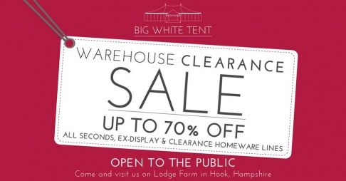 Culinary Concepts Big White Tent Clearance Sale
