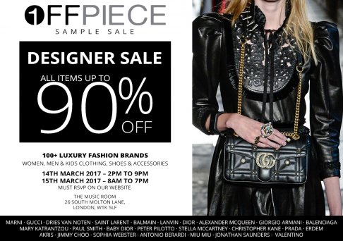 1offpiece.com MULTI-BRAND DESIGNER SAMPLE SALE - ALL ITEMS UP TO 90% OFF