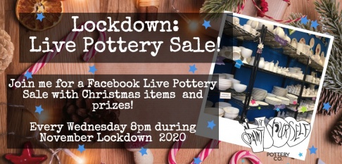 Paint It Yourself Pottery Lockdown: Live Pottery Sale