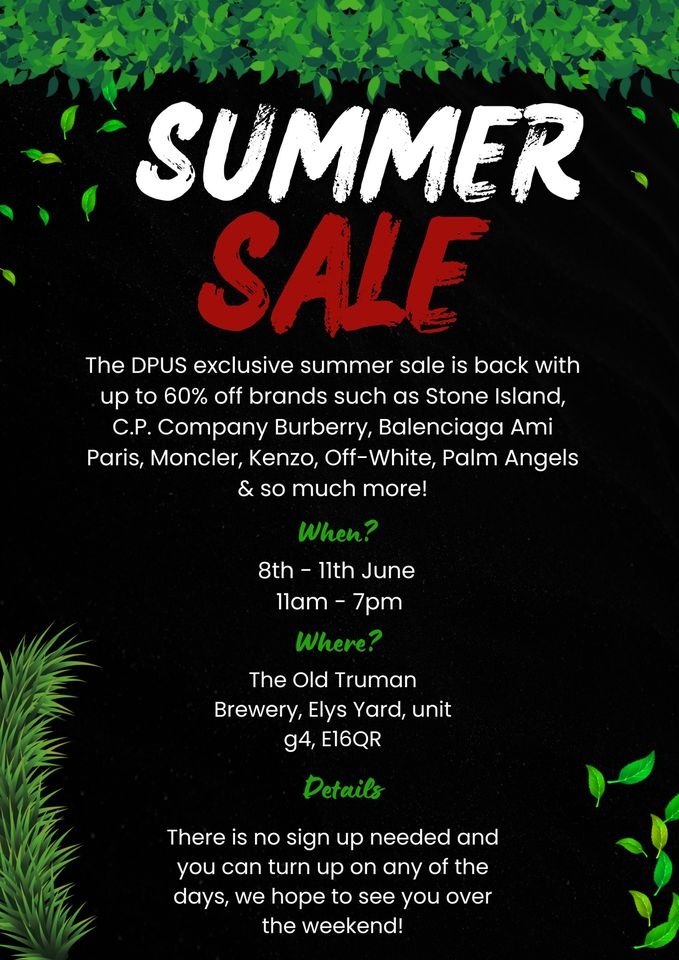 DPUS Summer Clearance Sale