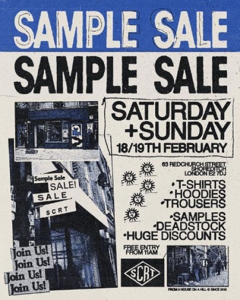 SCRT Sample Sale