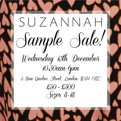 Suzannah Sample Sale - One Day Only!