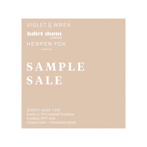 Hesper Jox, Juliet Dunn & Violet and Wren Sample Sale