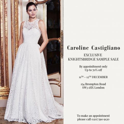*Exclusive* Caroline Castigliano Wedding Dress Sample Sale