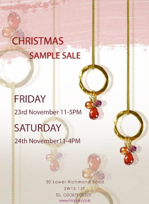Mounir Jewellery Christmas Sample Sale
