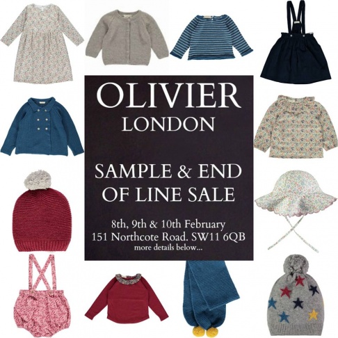 Olivier Baby and Kids Sample Sale
