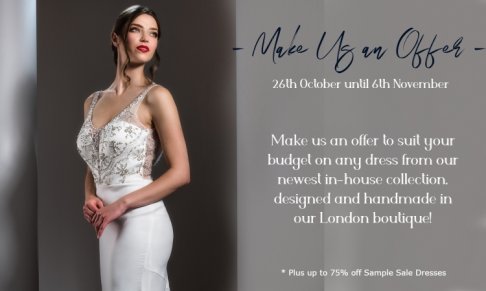 Make US an offer to suit your wedding dress budget