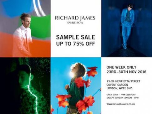 Richard James sample sale
