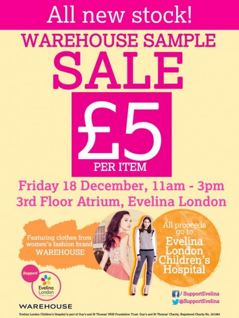 Warehouse sample sale