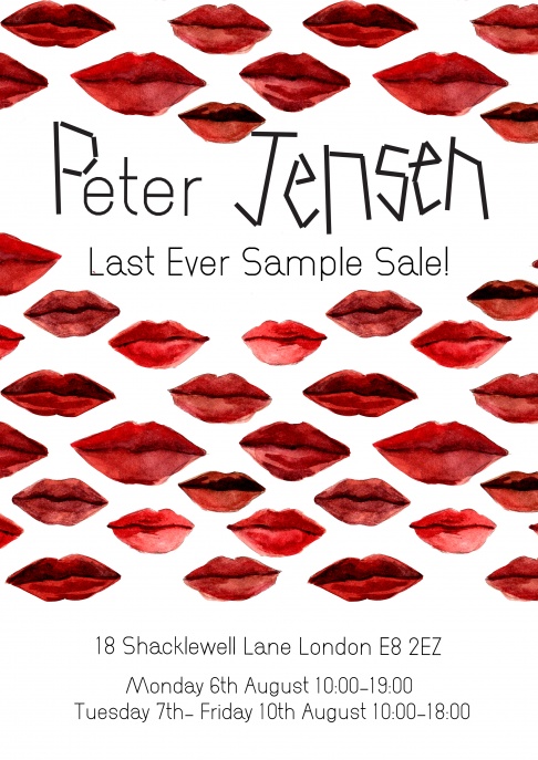 Peter Jensen's Last Ever Sample Sale