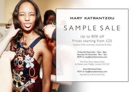 Mary Katranzou sample sale