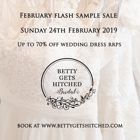 Betty Gets Hitched February flash sample sale
