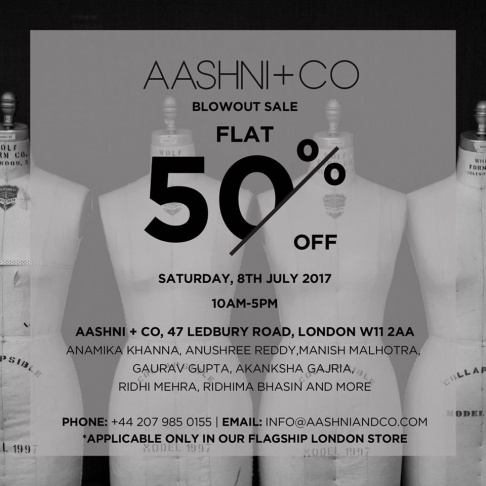 Aashni and Co Blowout Sale