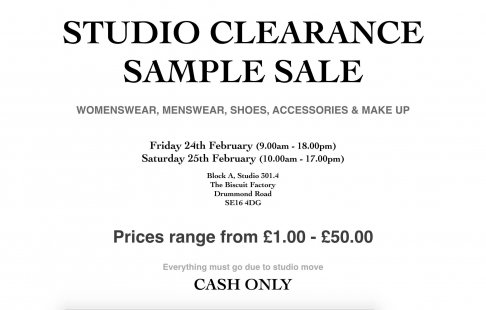 Karl Willet Studio Clearance sample sale
