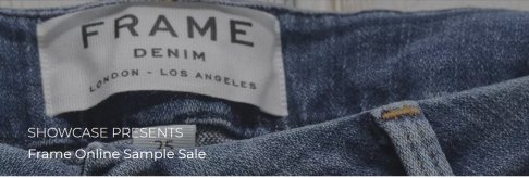 Frame Online Sample Sale