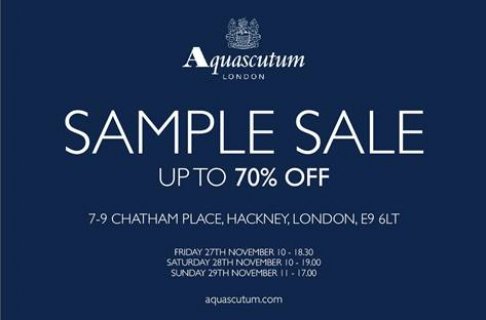 Aquascutum sample sale
