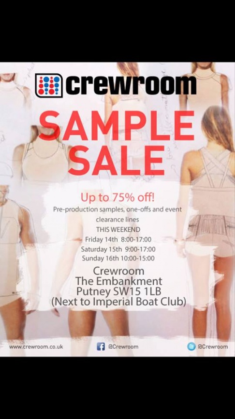 Crewroom Sample Sale