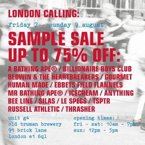 a number of names* Sample Sale