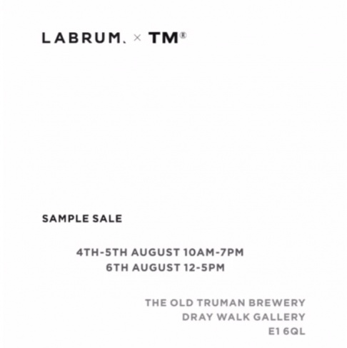Labrum & TM Sportwear sample sale