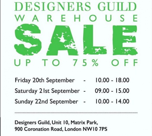 Designers Guild Warehouse Sale