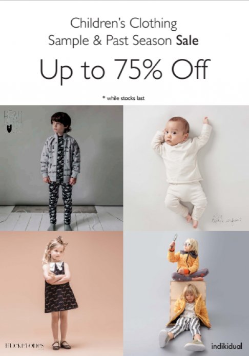 Children’s Clothing Sample & Past Season Sale
