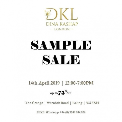 Dina Kashap Sample Sale