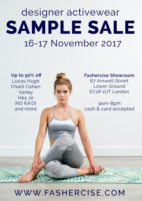 Fashercise Designer Activewear Sample Sale