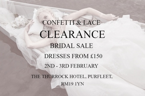 Confetti and Lace Clearance Bridal Sale